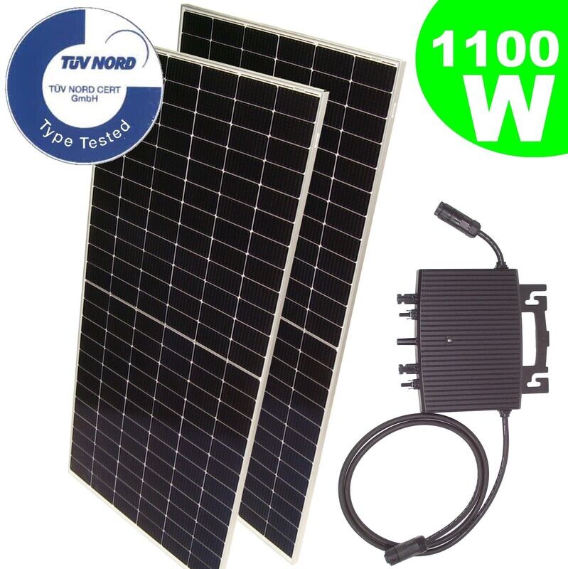 Balkonkraftwerk 1100W 800W Photovoltaik Solaranlage wireless Mikro-Wechselrichter Balkonkraftwerk 1100W 800W Photovoltaik Solaranlage wireless Mikro-Wechselrichter