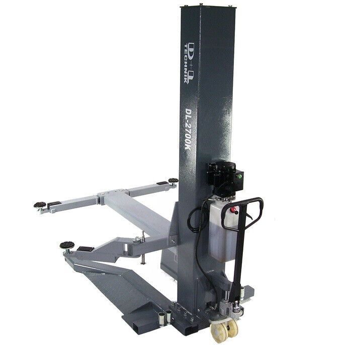 Mobile 1 Säulen Hebebühne 2700kg flach Bühne Säulenbühne 2,7 to 06301