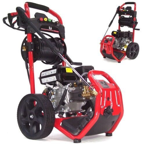 Benzin Hochdruckreiniger 180bar 7PS Benzinmotor Dampfstrahler 20m 5 Düsen 56029 Benzin Hochdruckreiniger 180bar 7PS Benzinmotor Dampfstrahler 20m 5 Düsen 56029