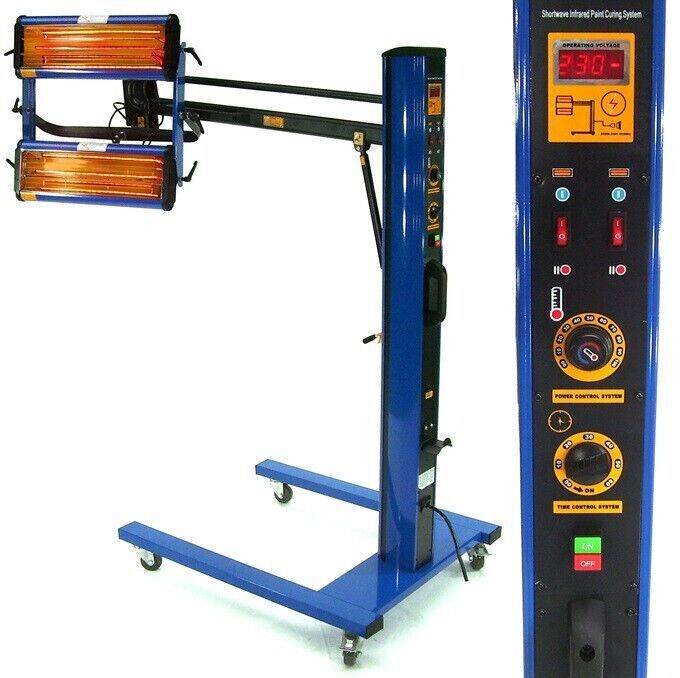 Lacktrockner Strahler Infrarotstrahler 2000W Infrarottrockner IR Heizung 56180