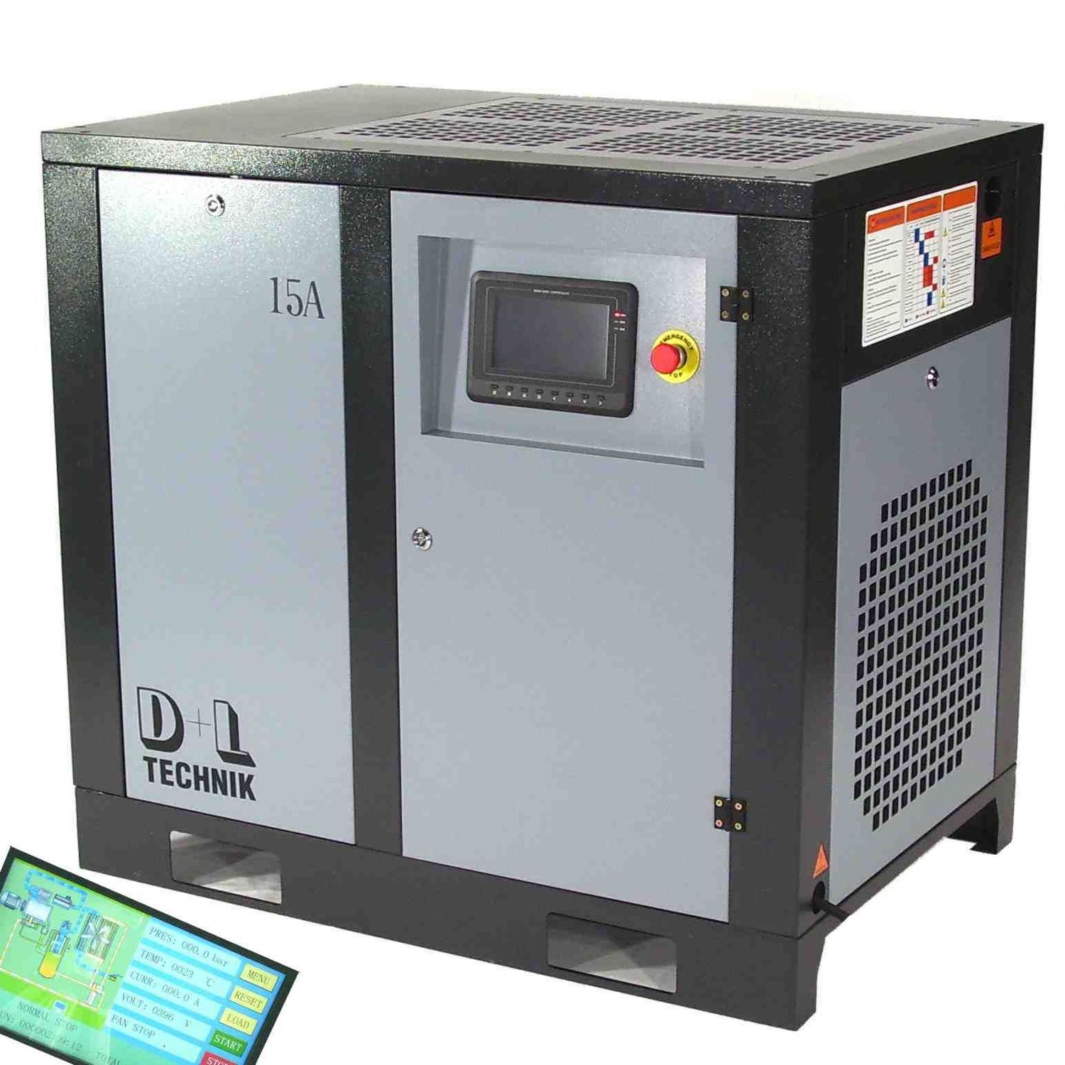 Schraubenkompressor 11kw Druckluft Kompressor 1300l 10bar Schraubenverdichter 05136