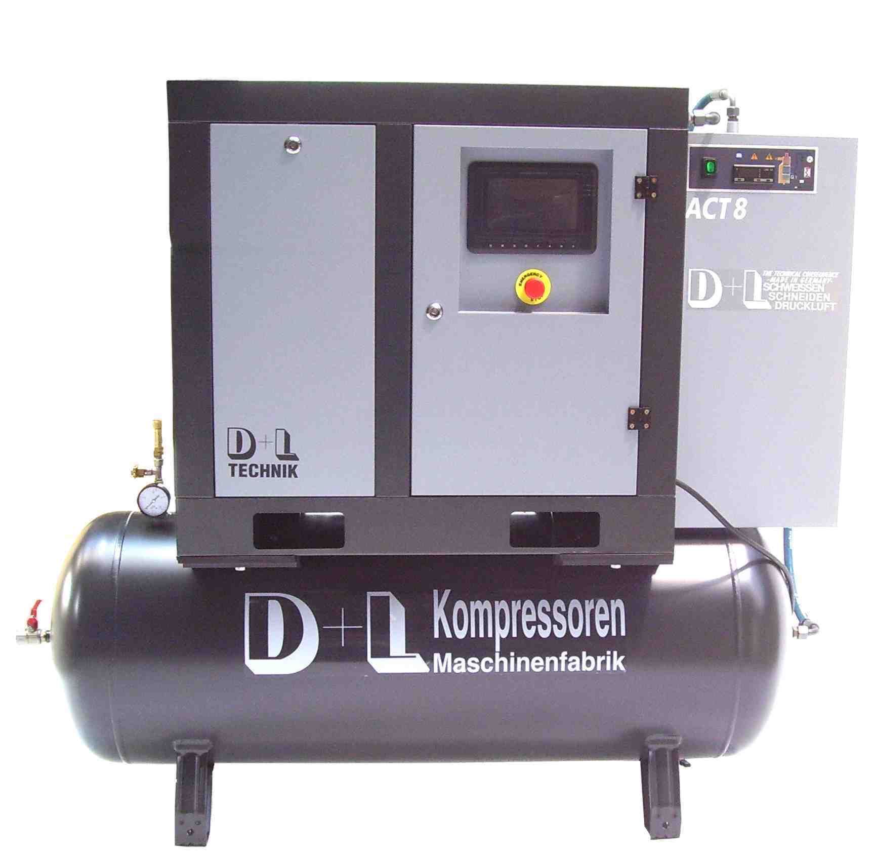 Schraubenkompressor  1300/10/270 11kW 1300L 10bar m. Trockner