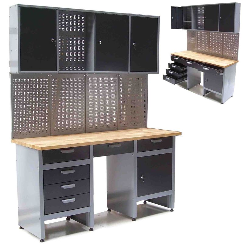 Werkstatt Combi-Set Werkbank 06276 + Werkzeugwand 06278 Werkstatt Combi-Set Werkbank 06276 + Werkzeugwand 06278
