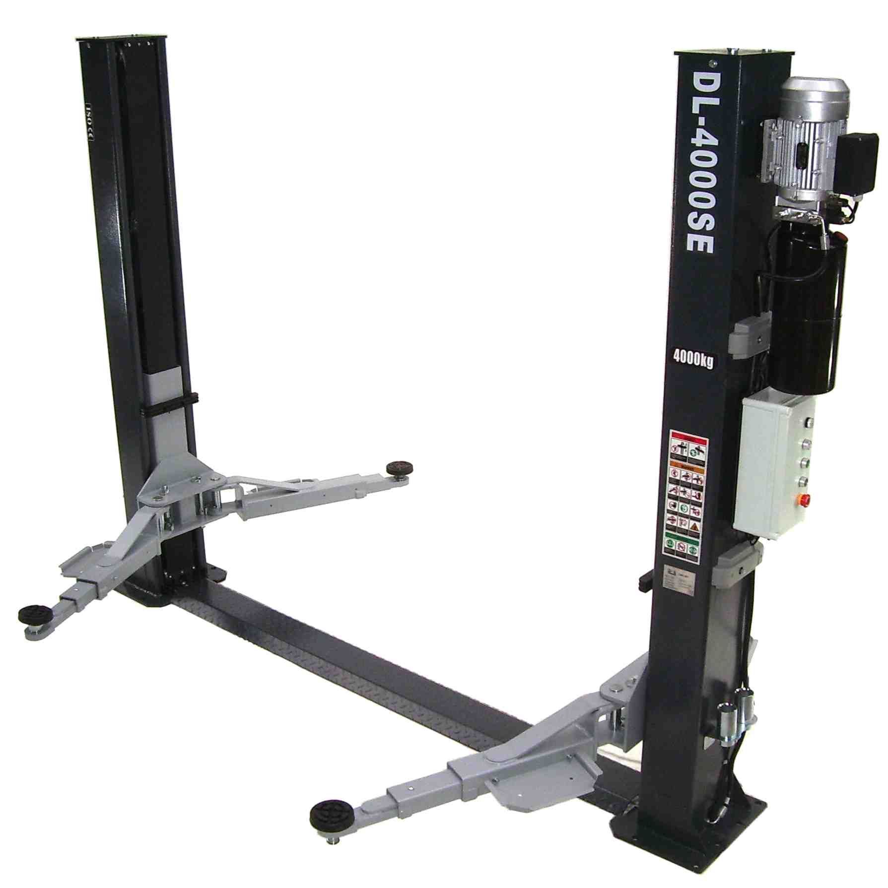 Garagen Säulen Hebebühne 4000kg 2-Säulenhebebühne Autohebebühne 4t hydraulisches Garagen Modell schmal niedrig 06308