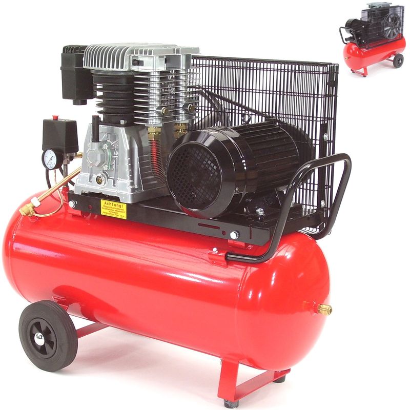 Druckluftkompressor 5,5PS 750/11/90 K28 Werkstattkompressor Kolbenkompressor 4 kW