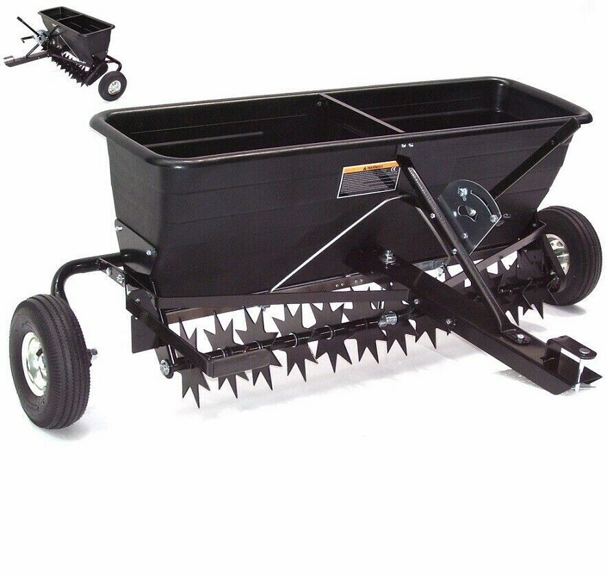 Anhänger Rasenlüfter Rasenbelüfter 102cm Vertikutierer mit Streuwagen 55552 Anhänger Rasenlüfter Rasenbelüfter 102cm Vertikutierer mit Streuwagen 55552
