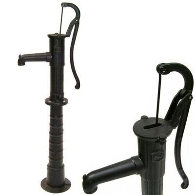 Guss Handschwengelpumpe SCHWARZ Schwengelpumpe + Ständer Wasserpumpe 55914+55915 Guss Handschwengelpumpe SCHWARZ Schwengelpumpe + Ständer Wasserpumpe 55914+55915