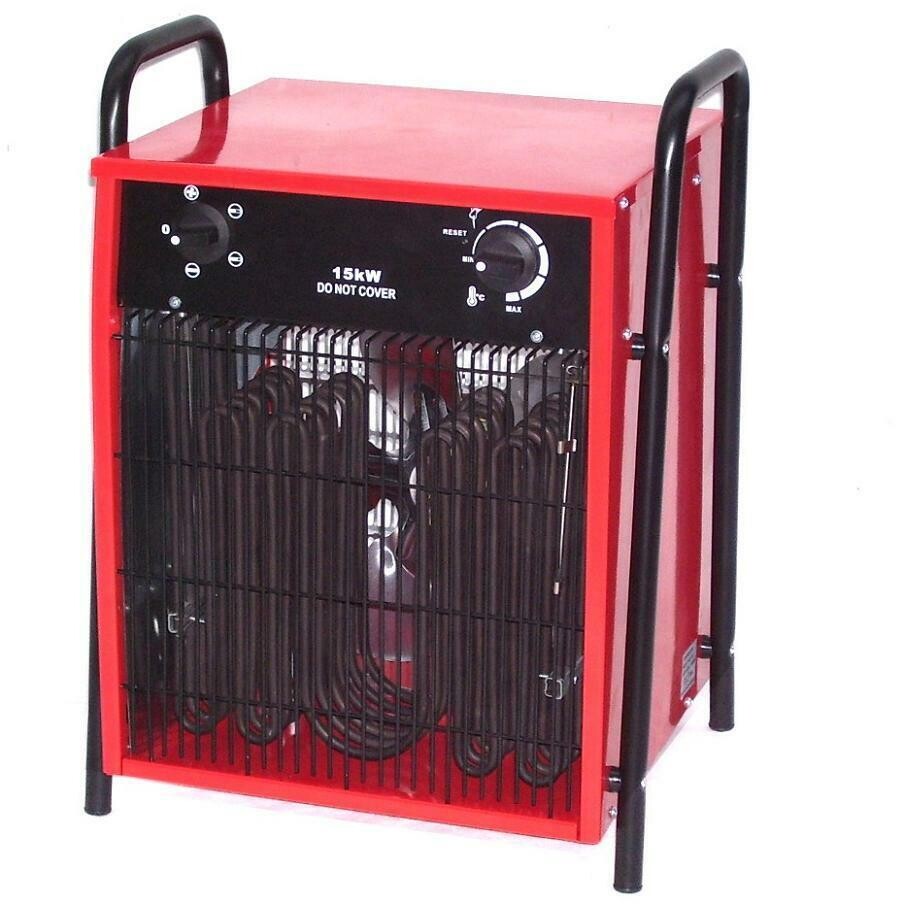 15kW Heizgerät Bauheizer Heizlüfter 55152 Trockner Hallen Zelt Heizung Baulüfter