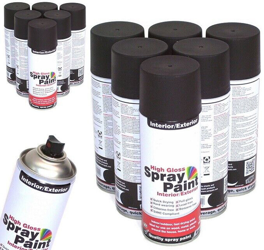 12 Sprühdosen 400 ml Autolack schwarz matt Schwarz Matt Lackspray 12 x 400ml Sprühlack Spraydose Autolack 12828 12 Sprühdosen 400 ml Autolack schwarz matt Schwarz Matt Lackspray 12 x 400ml Sprühlack Spraydose Autolack 12828