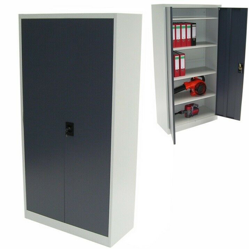 Aktenschrank Werkstattschrank 180x90x40cm Büroschrank Metallschrank Spind 57012 Aktenschrank Werkstattschrank 180x90x40cm Büroschrank Metallschrank Spind 57012