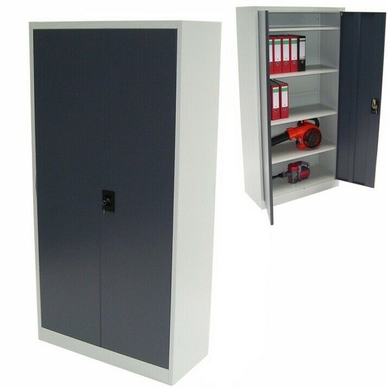 Aktenschrank Werkstattschrank 180x90x40cm Büroschrank Metallschrank Spind 57012 Aktenschrank Werkstattschrank 180x90x40cm Büroschrank Metallschrank Spind 57012