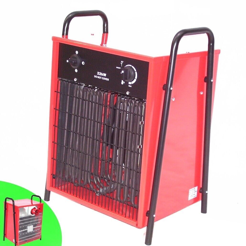 Bautrockner 22kW Bauheizer Heizlüfter Elektroheizung Heizgerät Bautrockner Baulüfter Heizstrahler 22kW 55199