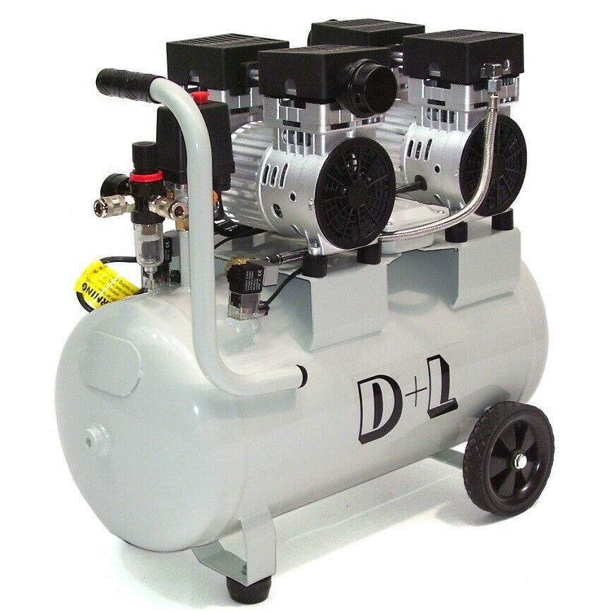 Flüster Kompressor Luftkompressor 50L leise Druckluft Kompressor 69dB 44311