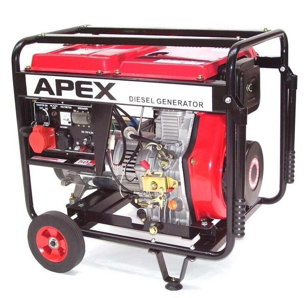 E-Start Diesel Stromerzeuger 400V 5500 Diesel Stromerzeuger Notstromaggregat 406ccm Stromaggregat 06281 E-Start Diesel Stromerzeuger 400V 5500 Diesel Stromerzeuger Notstromaggregat 406ccm Stromaggregat 06281