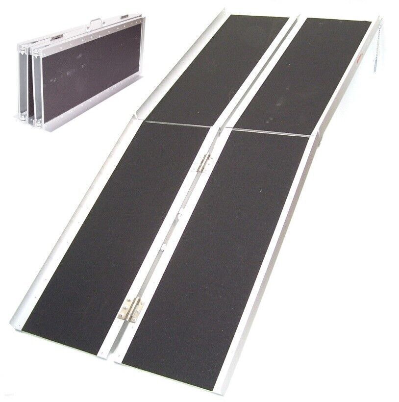 Rollstuhlrampe Kofferrampe 182cm faltbar Rampe 06067 Rollirampe Klapprampe