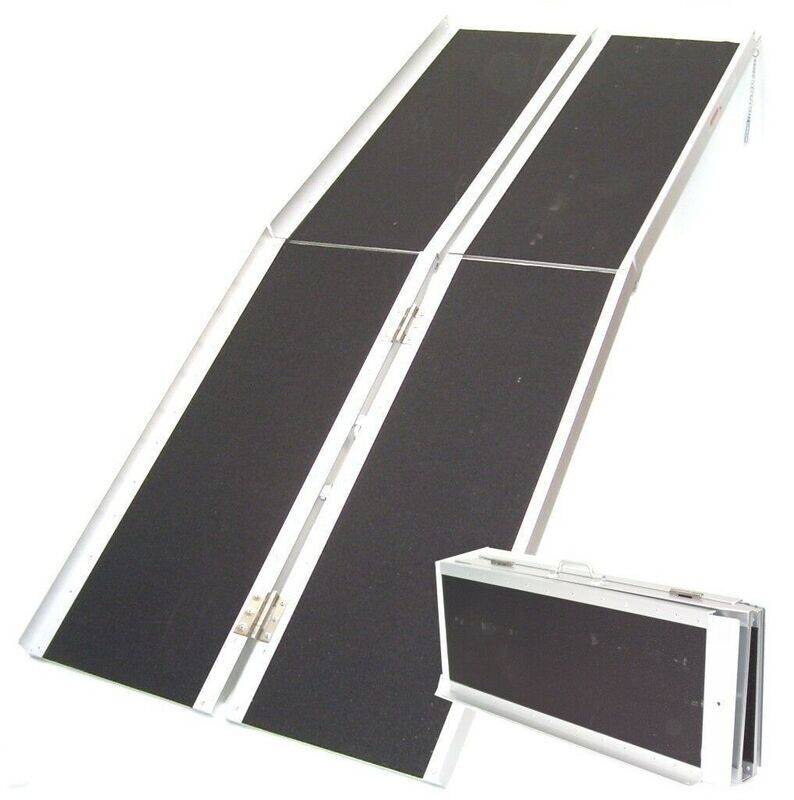 Rollstuhlrampe Kofferrampe 182cm faltbar Rampe 06067 Rollirampe Klapprampe