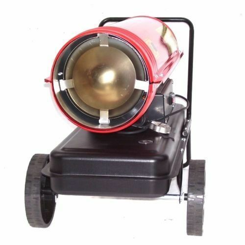 Heizkanone Bauheizer Diesel Heizung 30kW 55197 Ölheizgerät Bautrockner Halle rot