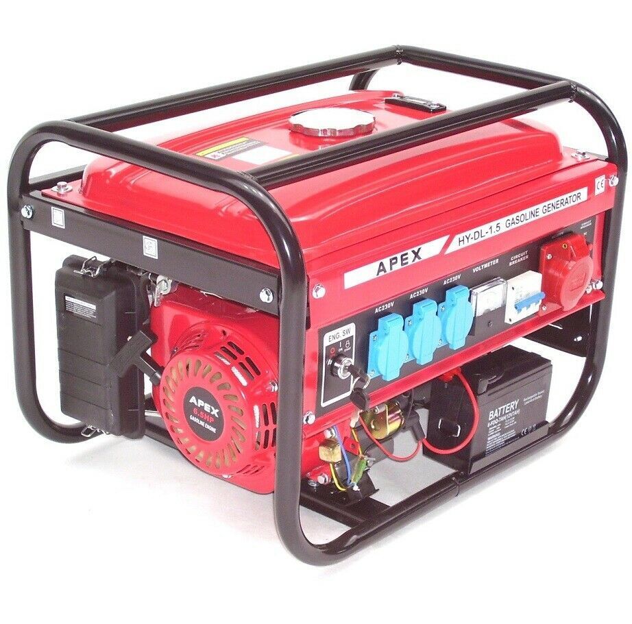 Benzin Stromerzeuger Elektro-Start 9500E Generator 230V 400V Stromaggregat E-Start 66265
