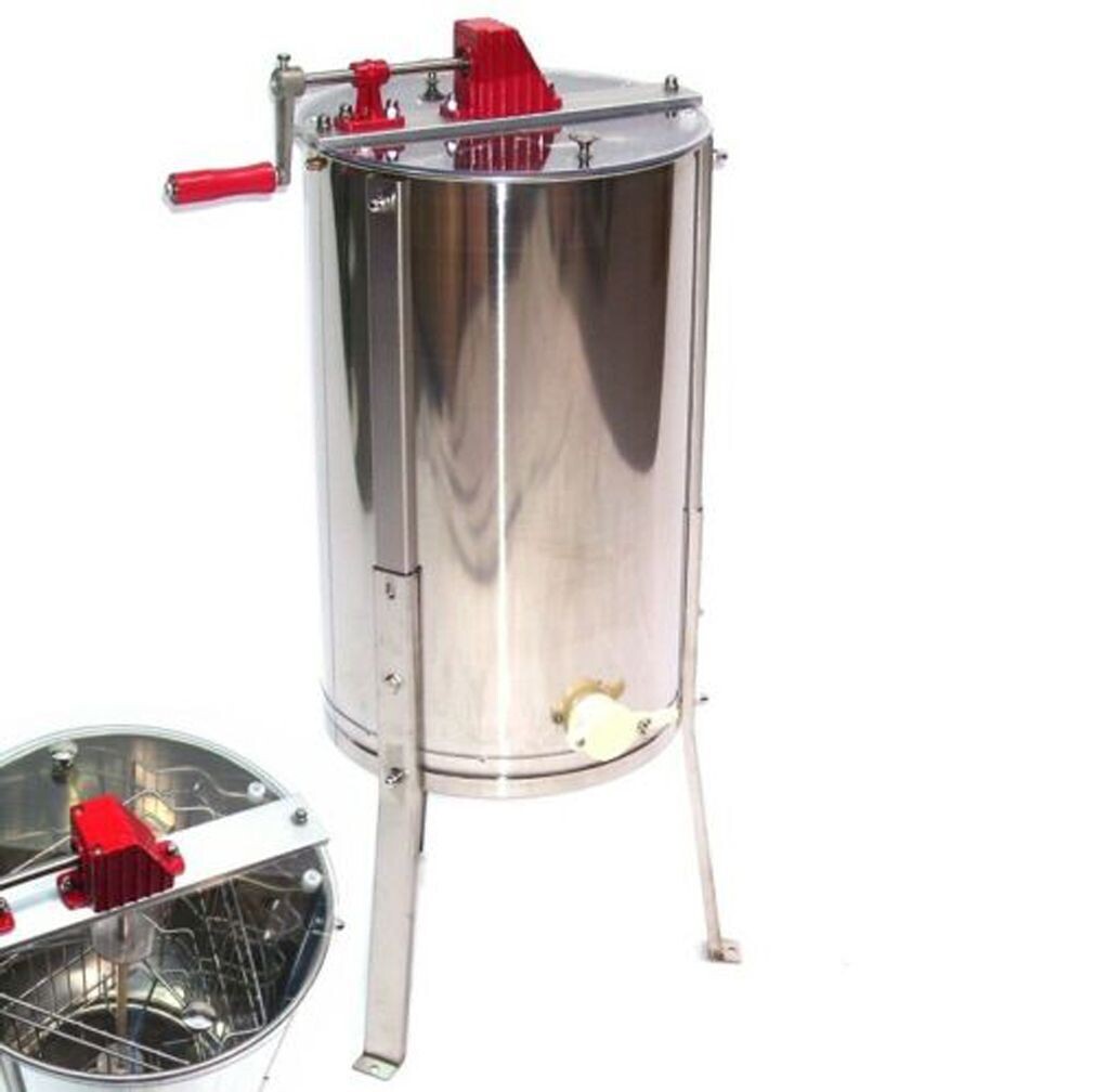 Edelstahl Honigschleuder 3 Waben Tangentialschleuder 56571 Imker Honig