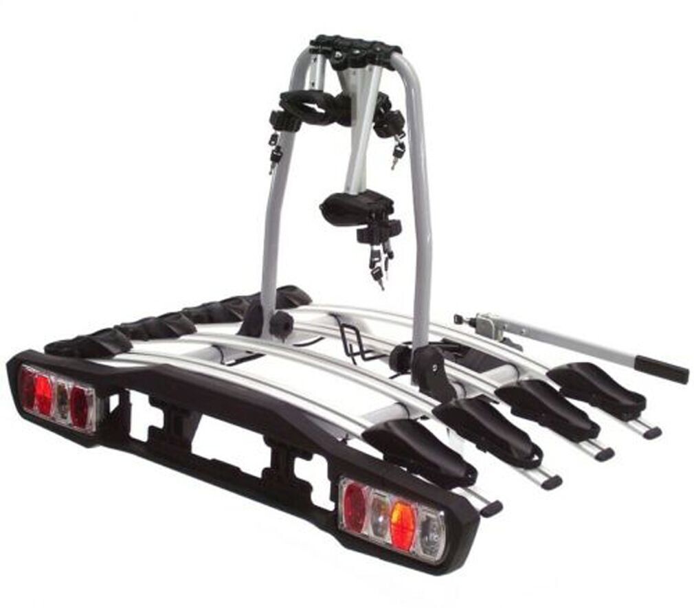 Fahrradträger für 4 Fahrräder 60kg  E- Bike Heckträger abklappbar Anhängerkupplung faltbar Kupplungs Fahrradträger 58001