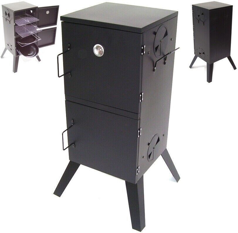Räucherofen Räucherschrank Räuchertonne Grill 56513 Ofen Smoker mit Thermometer Räucherofen Räucherschrank Räuchertonne Grill 56513 Ofen Smoker mit Thermometer