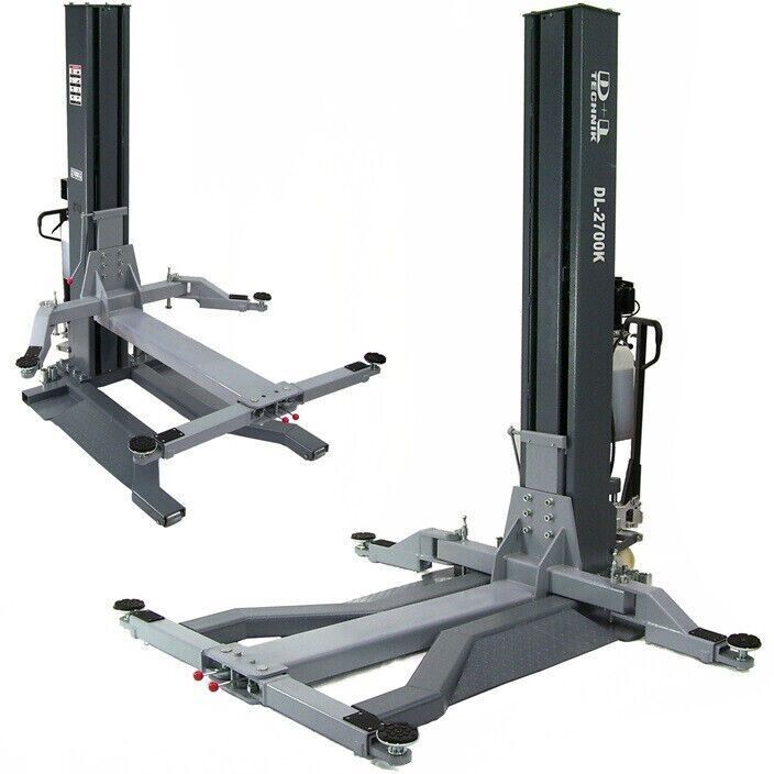 Mobile 1 Säulen Hebebühne 2700kg flach Bühne Säulenbühne 2,7 to 06301
