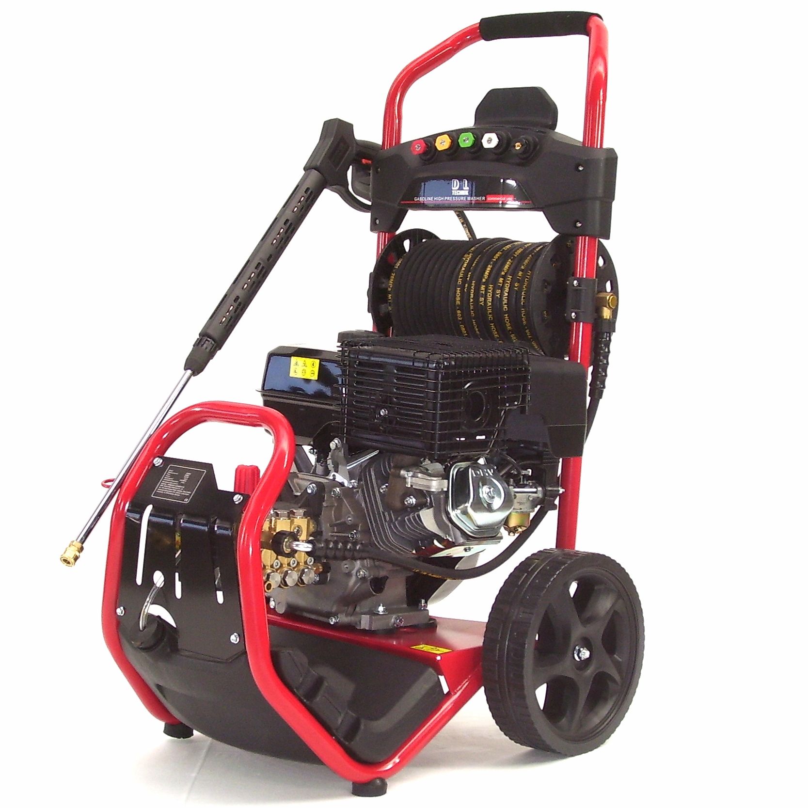 Benzin Hochdruckreiniger 250bar 15PS Benzinmotor Dampfstrahler 20m 5 Düsen 56032