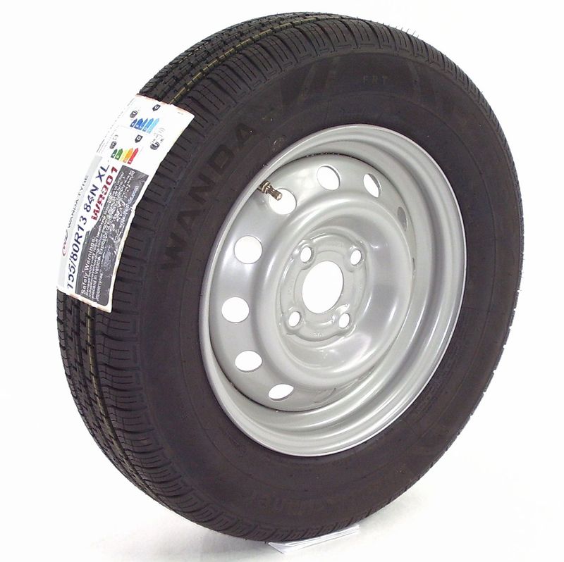 Komplettrad Anhängerrad Reifen 155/80R13 84N 100x4 Anhänger Reifen Felge Rad TB129