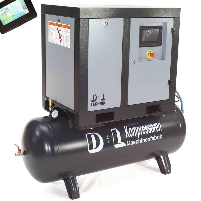Schraubenkompressor Schraubenverdichter 400/11/150 4kW Kompressor 400L 10 bar Schraubenkompressor Schraubenverdichter 400/11/150 4kW Kompressor 400L 10 bar