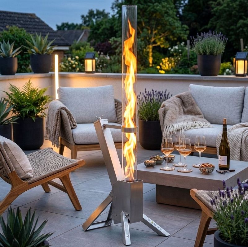 Pellet Feuersäule Feuerrohr Pelletfackel Terrassenheizer Heizstrahler Heizpilz 56708 Pellet Feuersäule Feuerrohr Pelletfackel Terrassenheizer Heizstrahler Heizpilz 56708