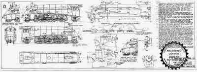 4mm scale drawing 316 : A4 Gresley 4-6-2 Streamlined Pacific locomotive details