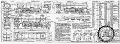 4mm scale drawing 328 : A1 Gresley 4-6-2 Long travel valves engine only