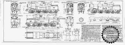 4mm scale drawing 342 : M2 Jones 0-6-4 (Met G) tank engine