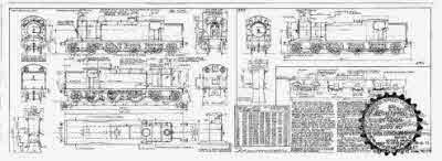 4mm scale drawing 358 : A7 & A7/1 Raven 4-6-2 (NE Y) tank engine