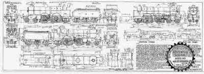 4mm scale drawing 372 : C1 Ivatt 4-4-2 (GN C1) Vulcan foundry compound 1300 & 2 cyl rebuild