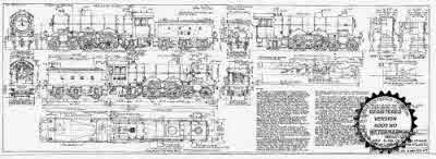 4mm scale drawing 373 : C1 Gresley/Ivatt 4-4-2 (GN C1) No 1419 with booster engine