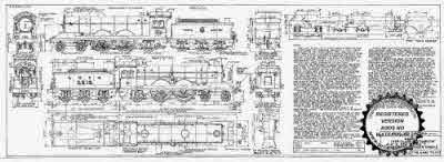4mm scale drawing 379 : C7 Raven 4-4-2 (NE Z1) uniflow passenger engine