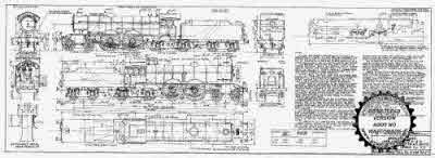 4mm scale drawing 380 : C9 Gresley/Raven 4-4-2 articulated booster engine