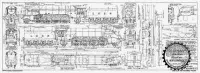 4mm scale drawing 385 : P2/2 Gresley 2-8-2 2002 as built and 2001/2 as streamlined