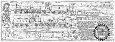 4mm scale drawing 391 : A2 Raven 4-6-2 (NE 4.6.2) express passenger engine