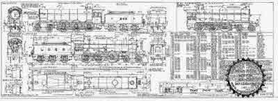 4mm scale drawing 421 : B16/1 Raven 4-6-0 (NE S3) mixed traffic engine