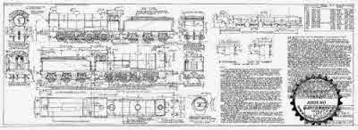 4mm scale drawing 462 : Q5/2 Gresley/Worsdell 0-8-0 (NE T T1) Q5/1 rebuilt with Q10 boiler