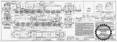 4mm scale drawing 471 : B3/2 Gresley/Robinson 4-6-0 B3/1 rebuilt with caprotti valve gear
