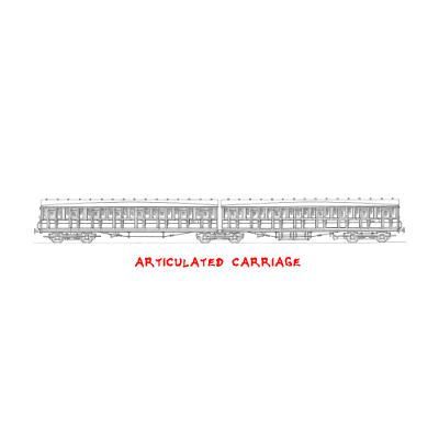 4mm scale drawing 600 : 113' 6" Gresley twin 1st / 3rd class sleeper Diagram 161 162