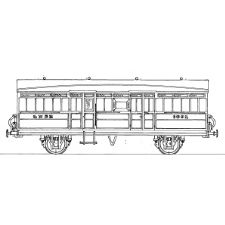 4mm kit 619 : 32' 0" Gresley 4 wheel pigeon brake van Diagram 120
