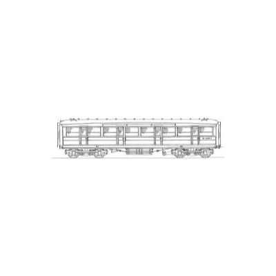4mm kit 192 : 52' 6" Gresley corridor 3rd class Diagram 25