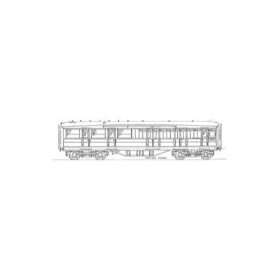 4mm kit 194 : 52' 6" Gresley corridor brake 3rd class Diagram 41 146