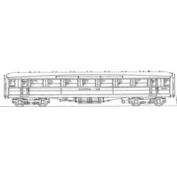 4mm kit 202 : 61' 6" Gresley 3rd class sleeper Diagram 95 109