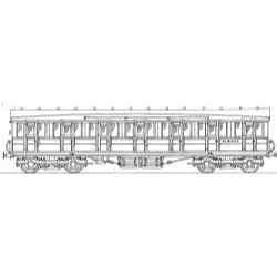 4mm kit 222 : 51' 1?" Gresley ordinary 1st class Diagram 47 48 188 189 252 306