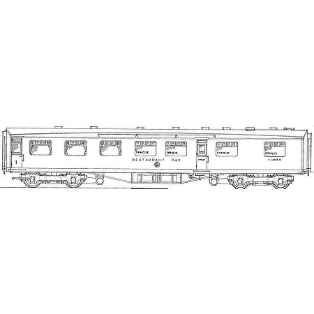 4mm kit 277 : 63' 0" Thompson restaurant 1st class with kitchen Diagram 354